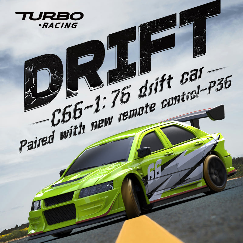 Turbo Racing 1:76 C66 Mini RC Drift Car Remote Controller Car