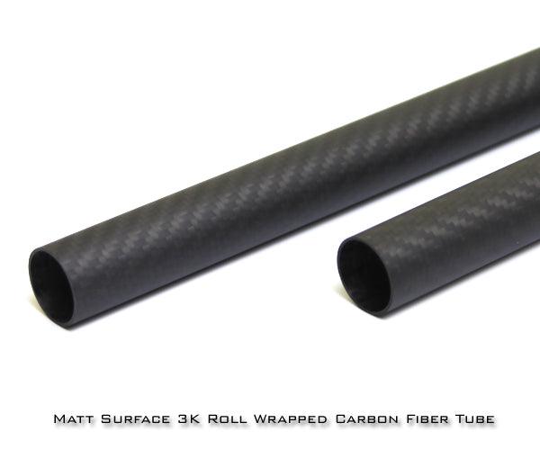Matt Surface 3K Roll wrapped carbon fiber tube 18*20*500mm (2 PCS)