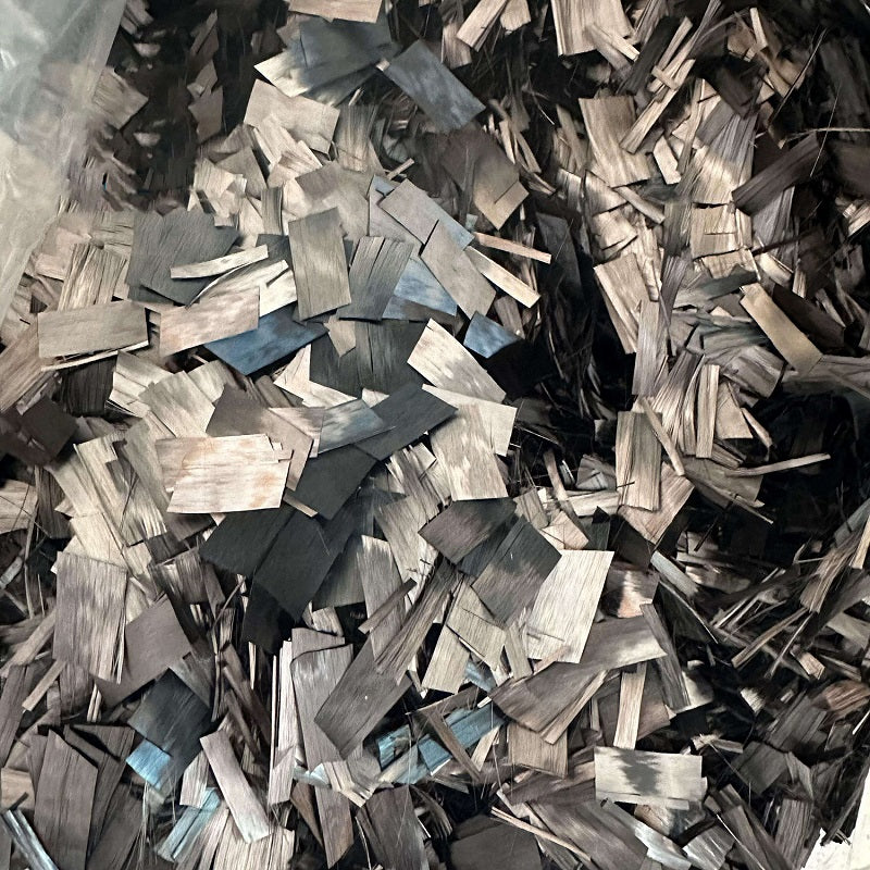 2.2LB Carbon Fiber Chopped Strands – Conductive Reinforced Short Cut Fibers, 5/10/15/20mm Random Forged Flakes & Strips, Factory Direct