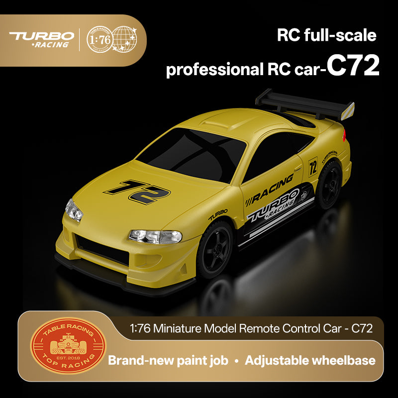 Turbo Racing 2026 Version C72 1:76 RC Racing Drift RWD Remote Controller Sports Car RTR