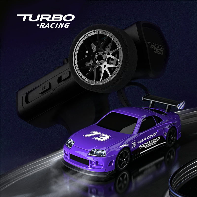 Turbo Racing C73 1:76 2.4G Sports Mini RWD RC Racing Car RTR - Purple
