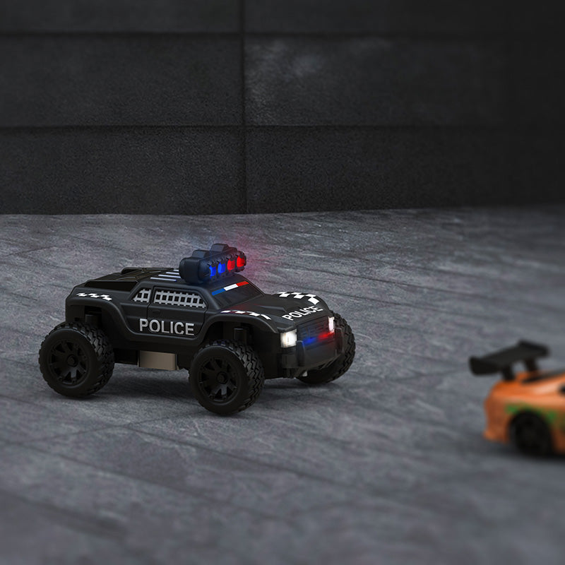 Turbo Racing C82 1/76 2.4G Mini RC Car RTR Police Off-Road Truck
