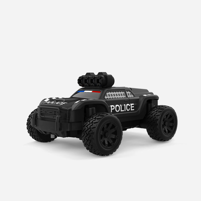 Turbo Racing C82 1/76 2.4G Mini RC Car RTR Police Off-Road Truck
