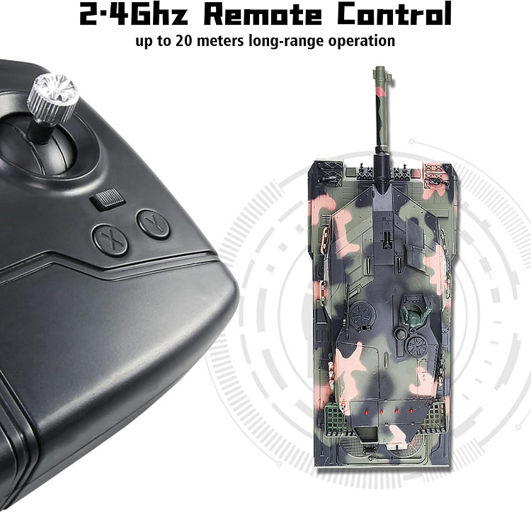 Heng Long 3809 1/24 Mini RC Tank Leopard2A5 Remote Control Battle Tank