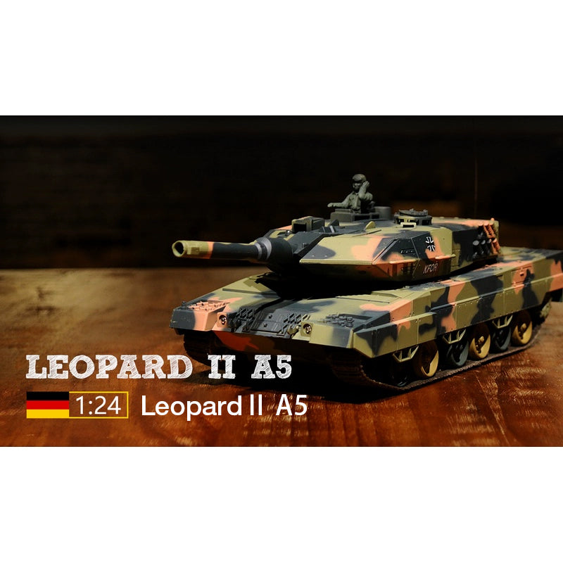 Heng Long 3809 1/24 Mini RC Tank Leopard2A5 Remote Control Battle Tank