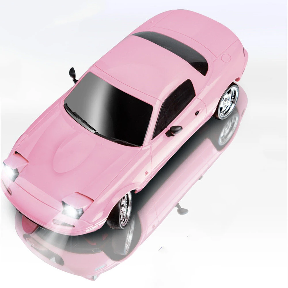 LDRC 1804 RTR 1/18 2.4G RWD RC Car Drift Mazda MX-5 with Gyro Pink Color