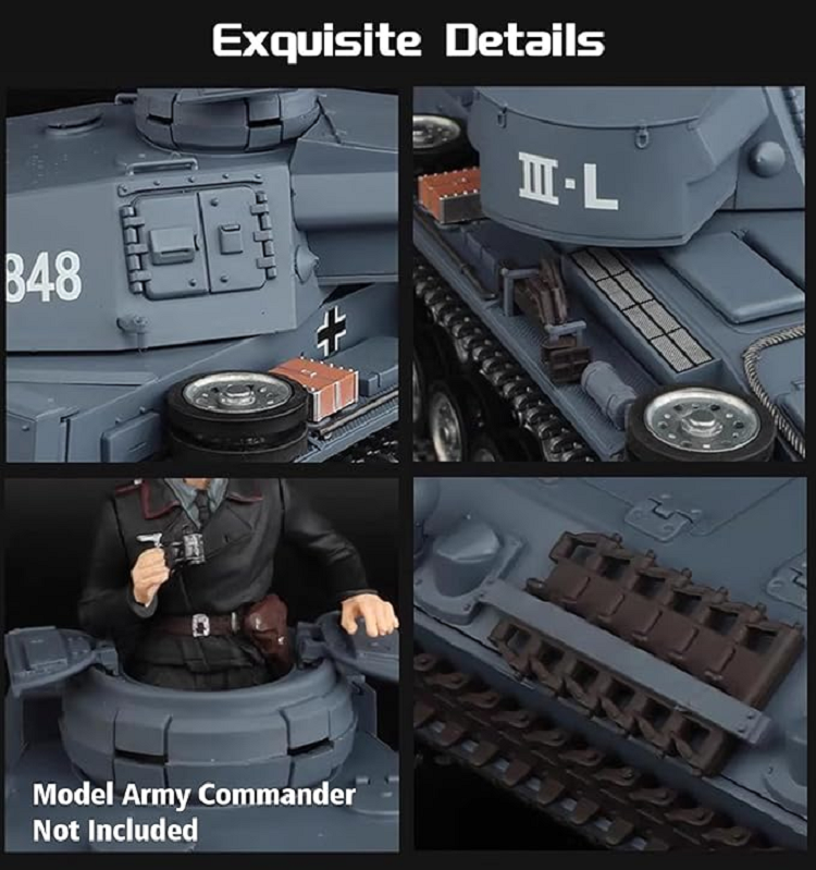 Henglong 1:16 3848-1Pro Professional Edition German Panzer III Type L RC Midium Tank RTR