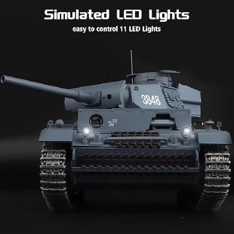 Henglong 1:16 3848-1Pro Professional Edition German Panzer III Type L RC Midium Tank RTR