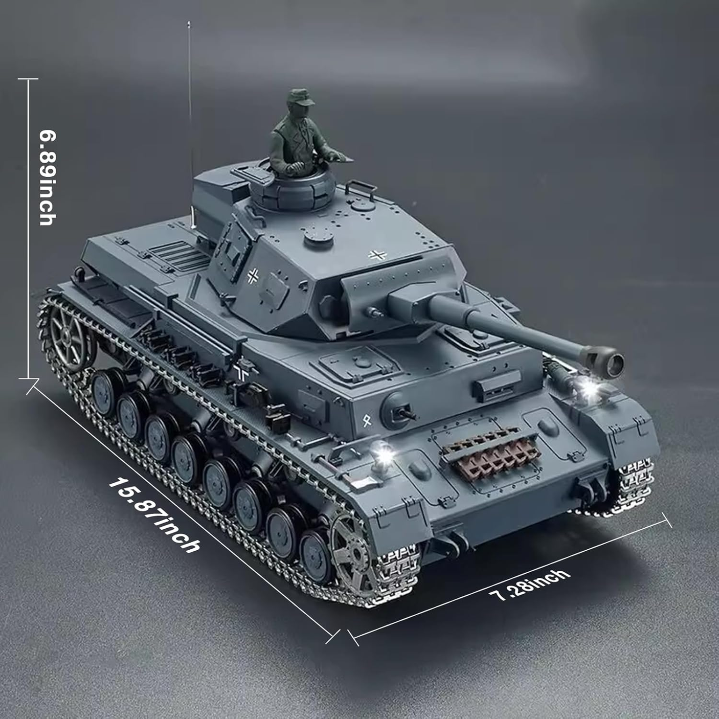 Henglong 1:16 3859-1 Professional German Panzer IV (F2 Type) RC Medium Tank RTR