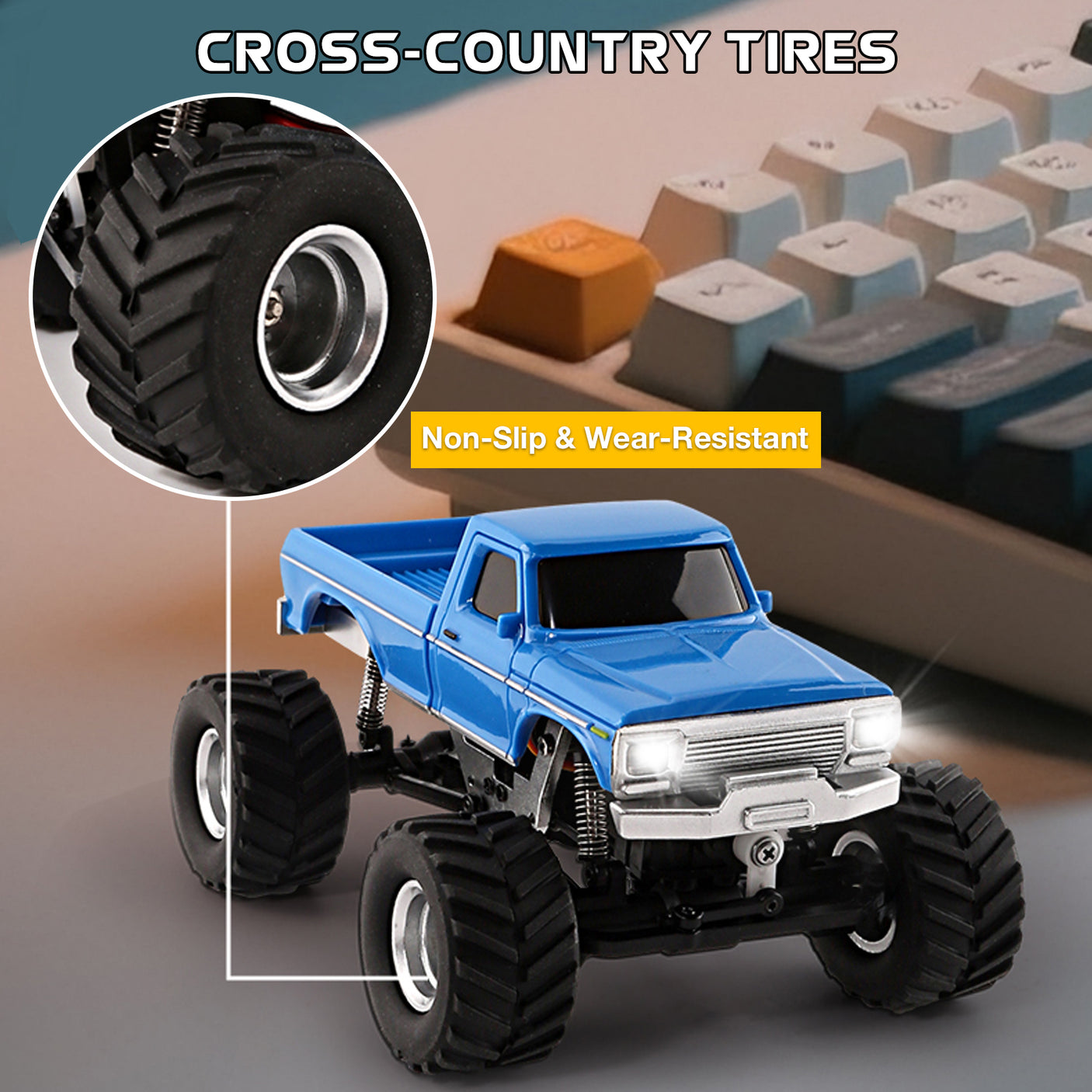 JIABAILE 3601 3602 1:36 4WD Off-Road Mini RC Crawler Car with 2.4G Remote Controller