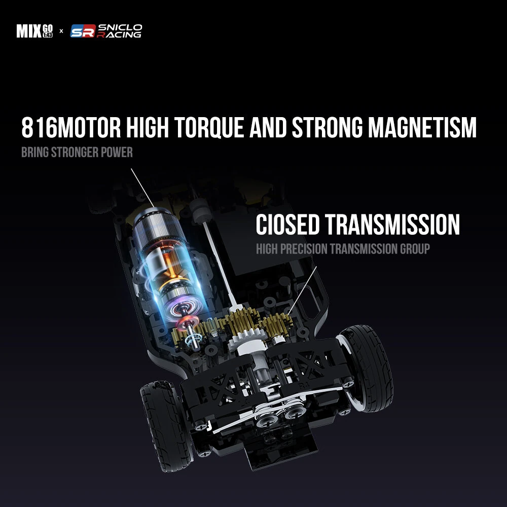 DIATONE Sniclo MG044 1:43 4WD MIX GO Series RC Racing Drift Car RTR