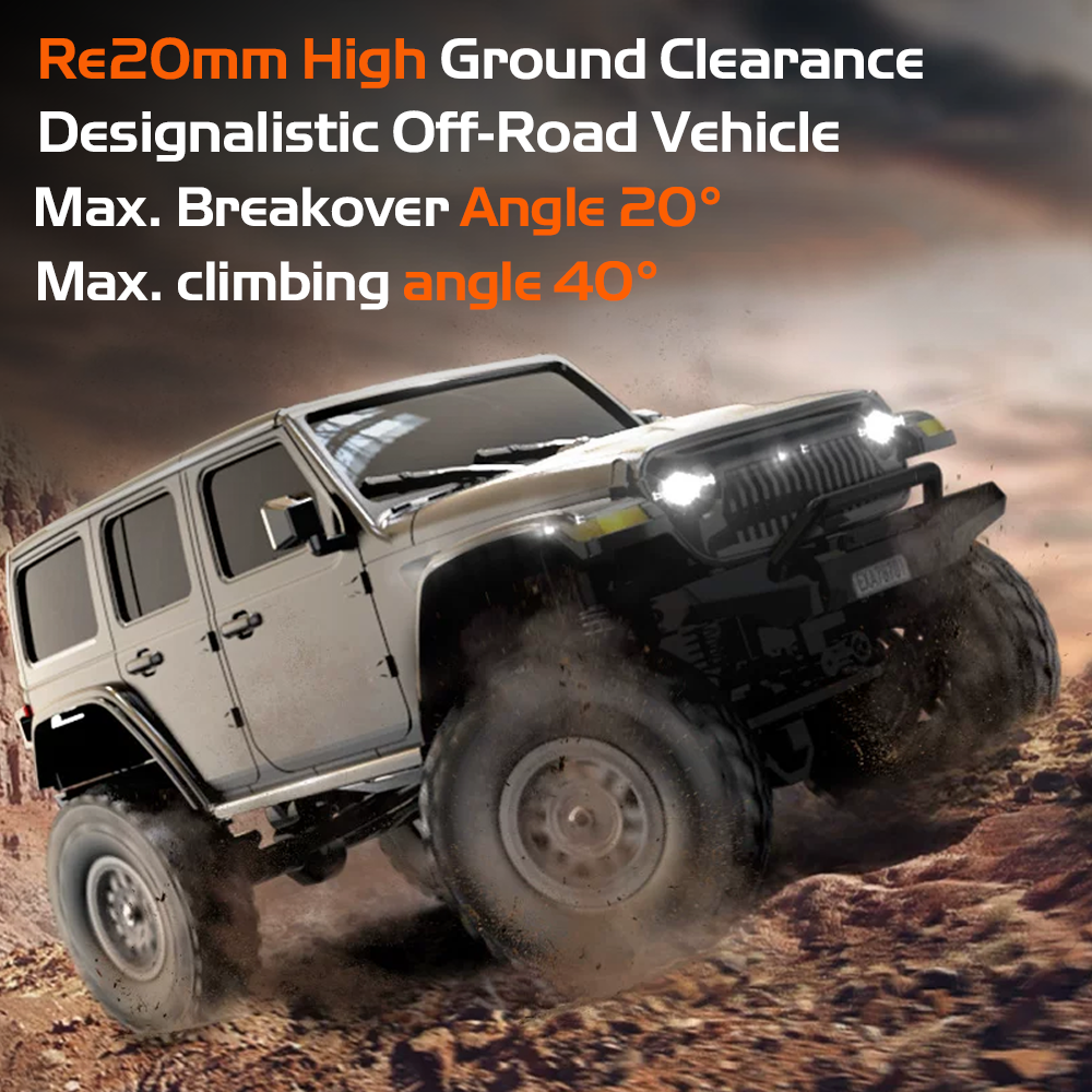 ARRIS RCX24 78701 1:24 2.4G Off Road 4WD RC Rock Crawler Car with 2pcs Batteries