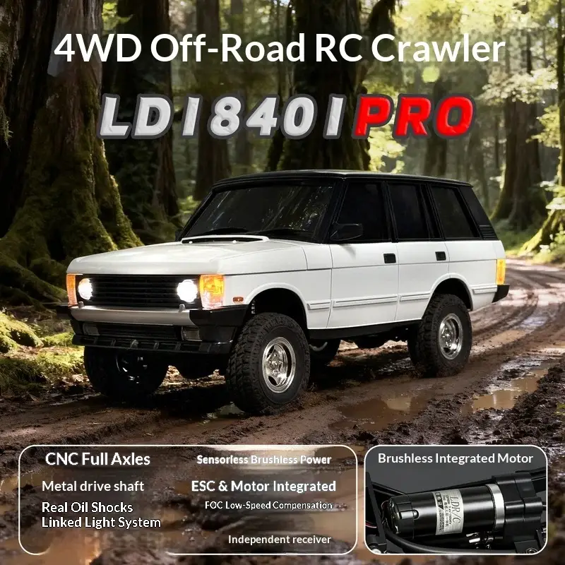 LDRC LD18401PRO 1:18 4WD Brushless Off-road RC Crawler Car RTR
