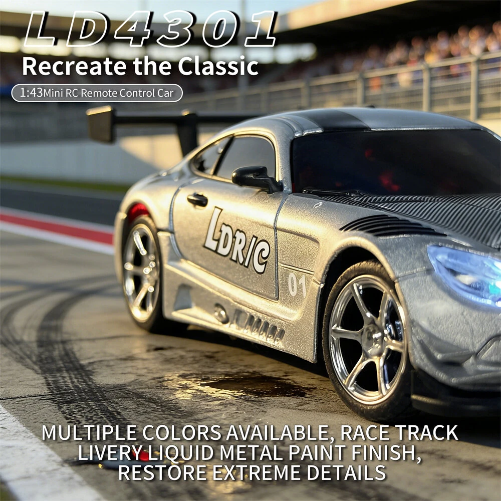 LDRC LD4301 1:43 4WD Full Proportion Mini RC Drifting Car RTR with Gyro 2.4G Remote Control