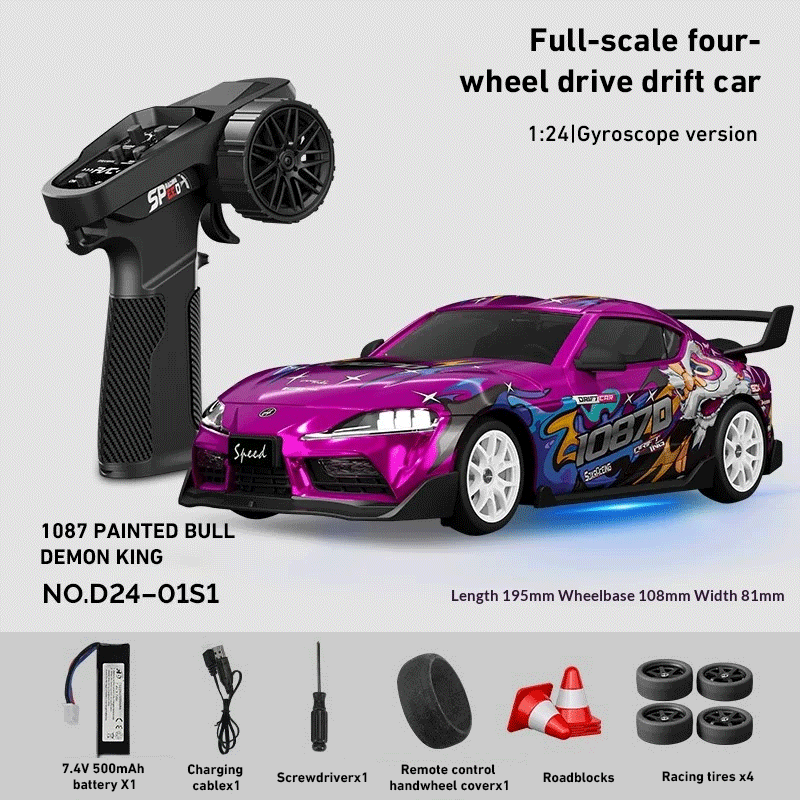 Free Shipping! Hstar D24 1:24 4WD Full Proportional RC Drift Car RTR 25KM/H