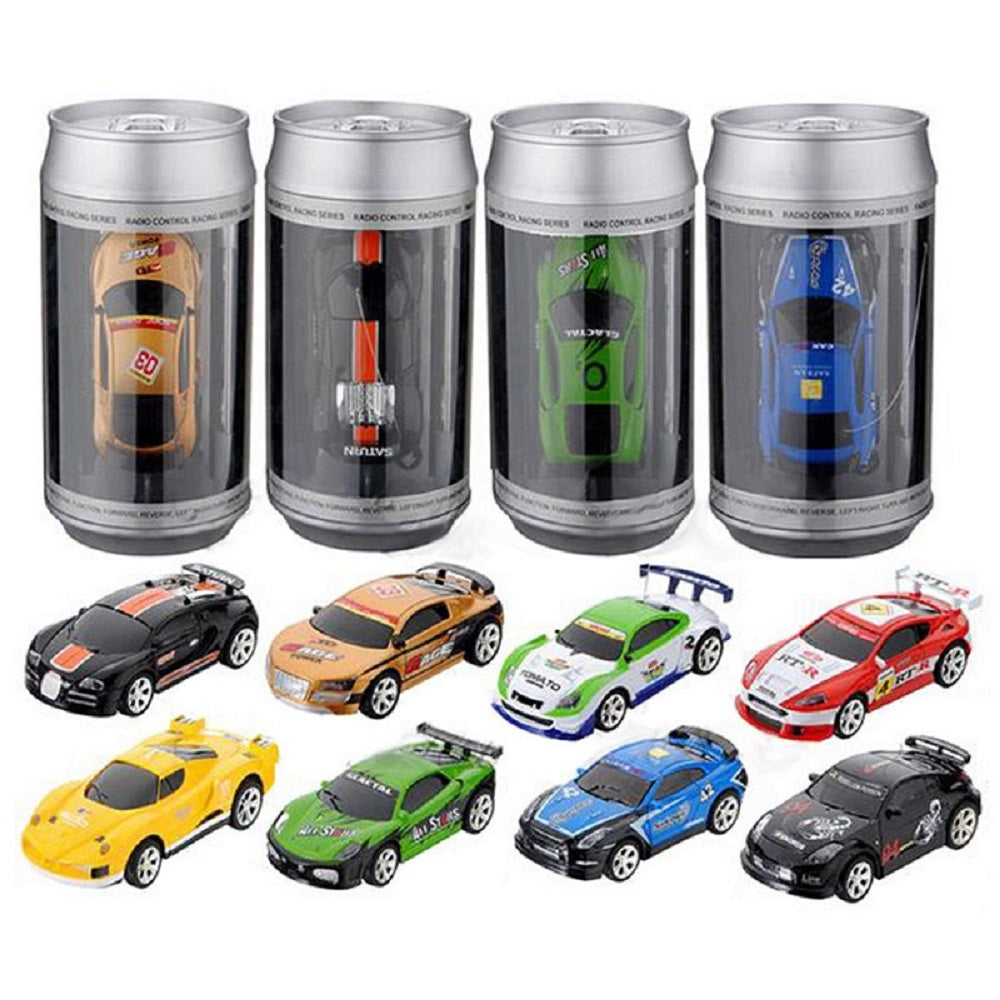 RCWING Multicolor Coke Can Mini RC Radio Remote Control Micro Racing Car Hobby Vehicle Toy Gift (1pcs)