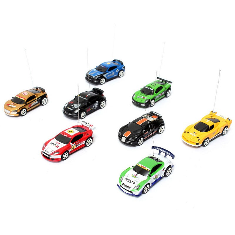 RCWING Multicolor Coke Can Mini RC Radio Remote Control Micro Racing Car Hobby Vehicle Toy Gift (1pcs)