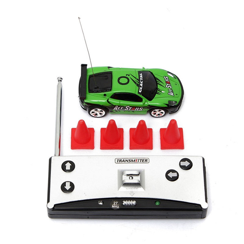 RCWING Multicolor Coke Can Mini RC Radio Remote Control Micro Racing Car Hobby Vehicle Toy Gift (1pcs)