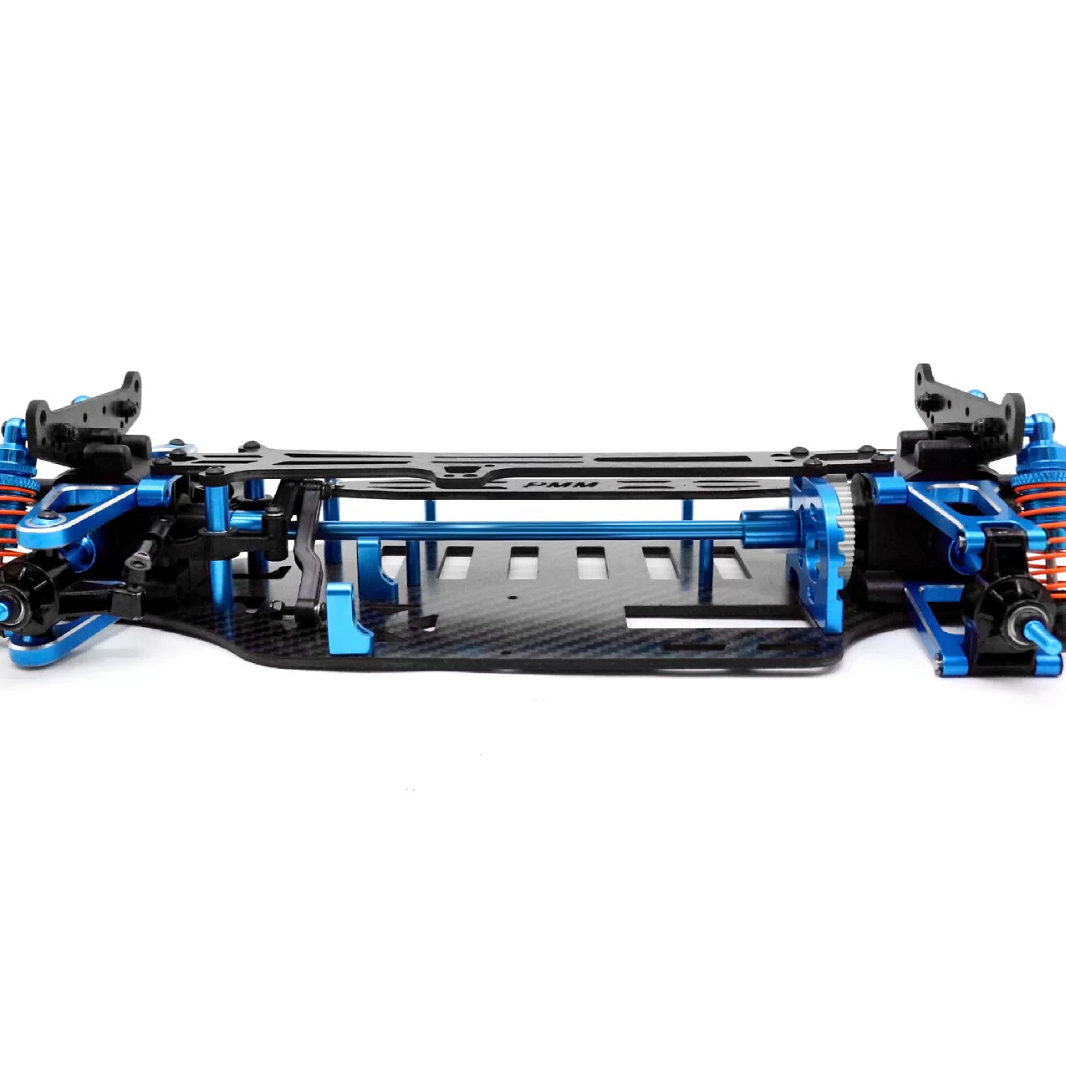 PMM 1:10 Metal Frame TT01 Flat Run Carbon Fiber RC Drift Chassis Car