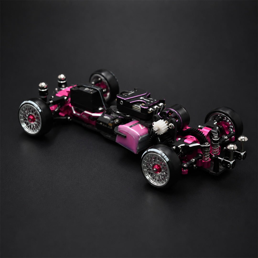 TG Super TG+1/24 1/28 RWD RC Drift Car Chassis with Electronic Parts