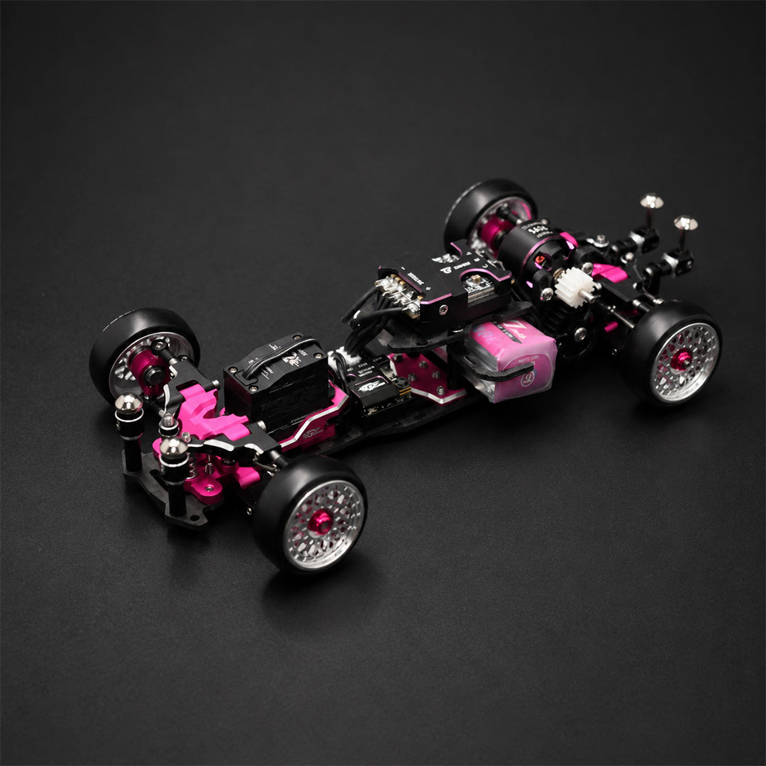 TG Super TG+1/24 1/28 RWD RC Drift Car Chassis with Electronic Parts