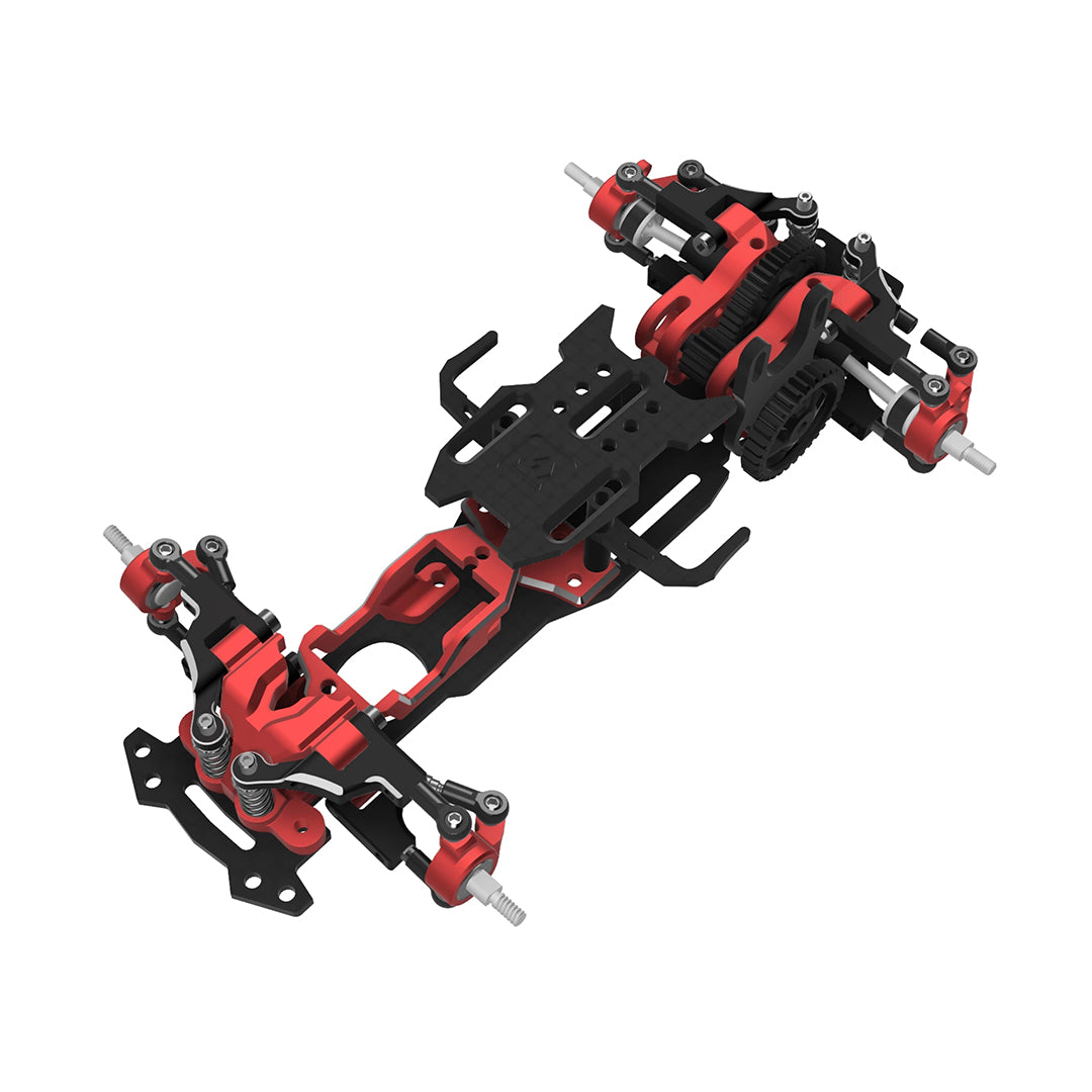 TG Super TG+1/24 1/28 RWD RC Drift Metal Chassis Wheelbase 86-105mm