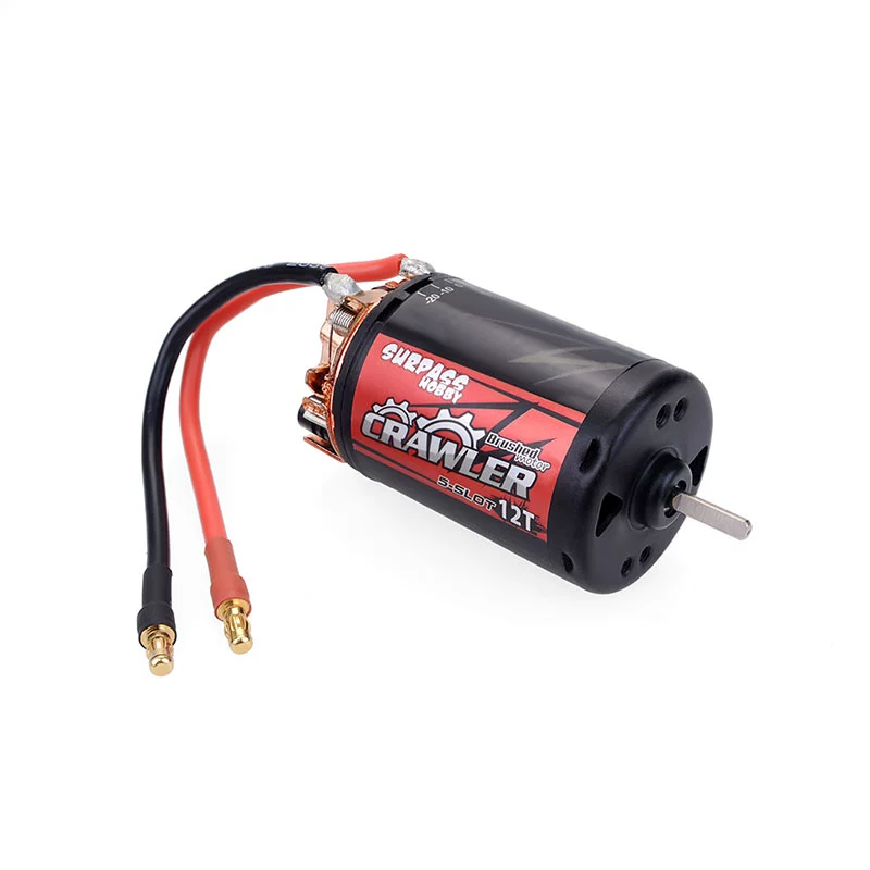 SURPASS HOBBY 50 Brushed Crawler Motor 5 Slot and 80A Brushed ESC Combo for 1/10 Cars