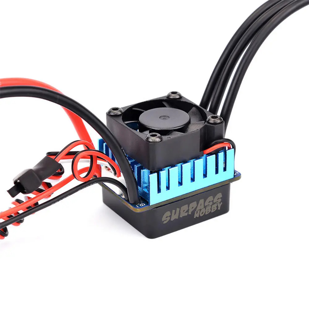Surpass Hobby 60A Brushless 2-3S ESC Partly Waterproof For 1/10 RC Car