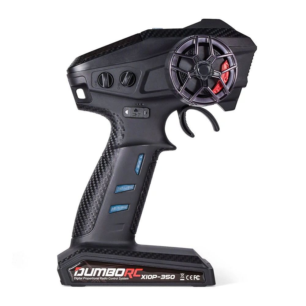 DUMBORC X10P-350 2.4GHz 10CH Low Latency RC Transmitter with P10F Receiver