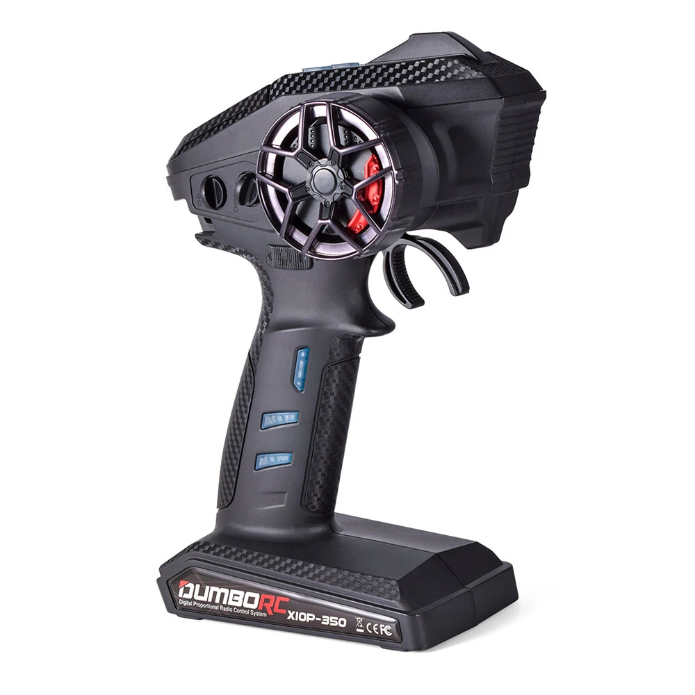 DUMBORC X10P-350 2.4GHz 10CH Low Latency RC Transmitter with P10F Receiver