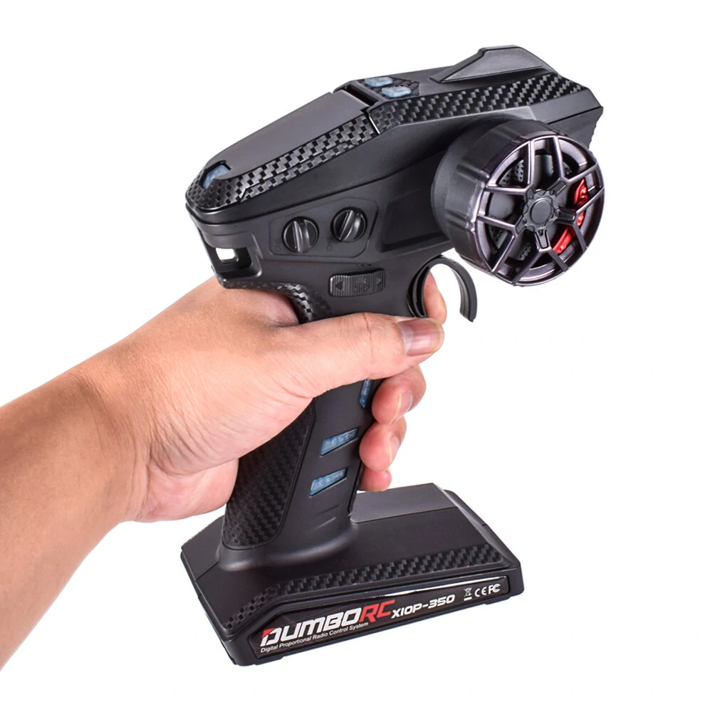 DUMBORC X10P-350 2.4GHz 10CH Low Latency RC Transmitter with P10F Receiver