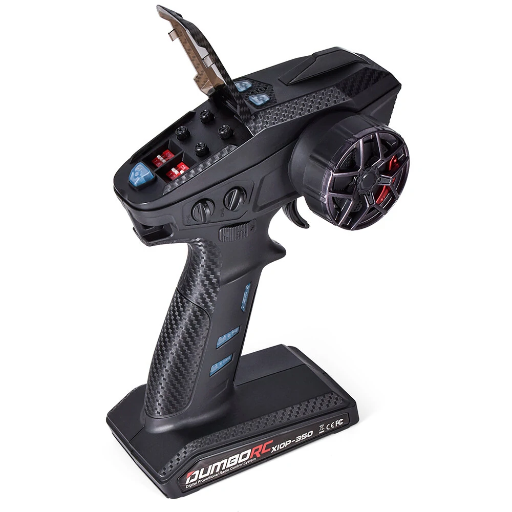 DUMBORC X10P-350 2.4GHz 10CH Low Latency RC Transmitter with P10F Receiver