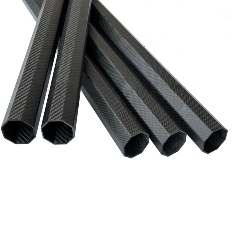 2PCS 3K Octagonal Carbon Fiber Tube 500mm Matte