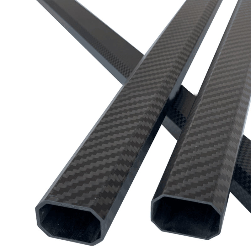 2PCS 3K Octagonal Carbon Fiber Tube 500mm Matte