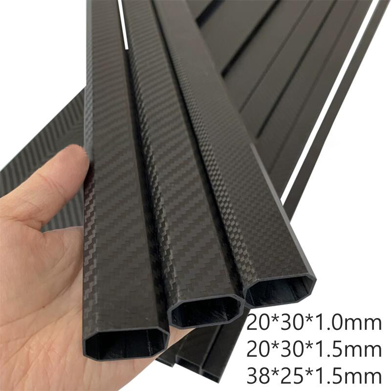 2PCS 3K Octagonal Carbon Fiber Tube 500mm Matte