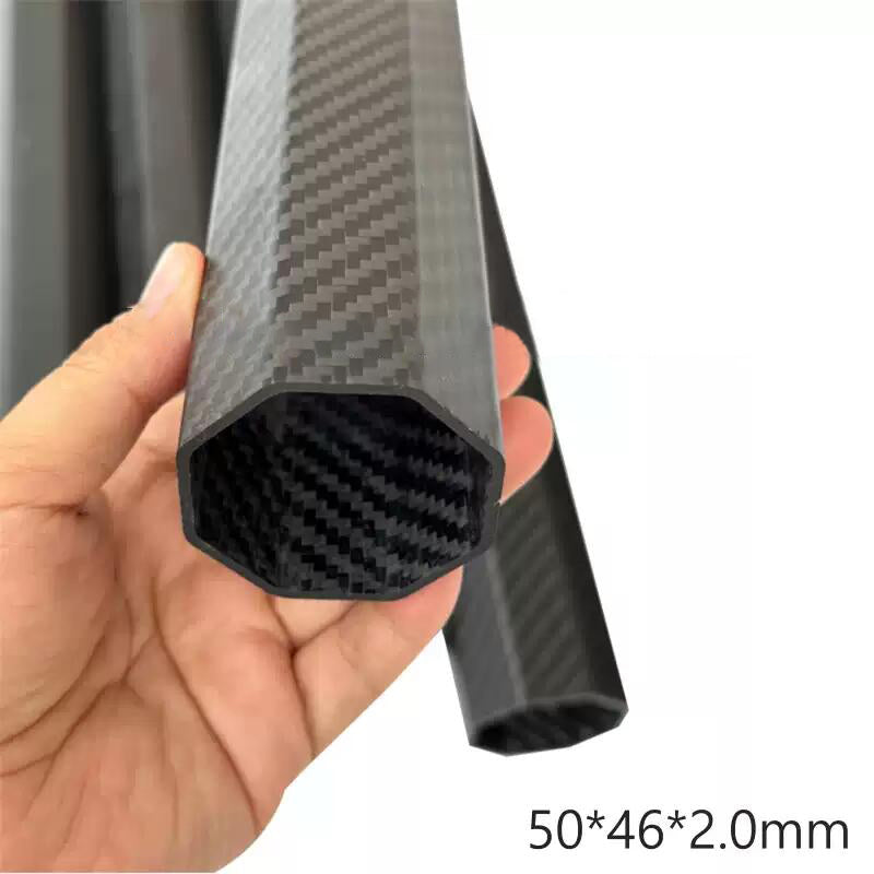 2PCS 3K Octagonal Carbon Fiber Tube 500mm Matte