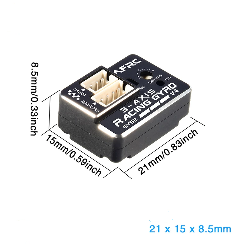 AFRC V4 Gyroscope with Shell for MINI Z D Q 1/28 1/24 1/10 RC Car