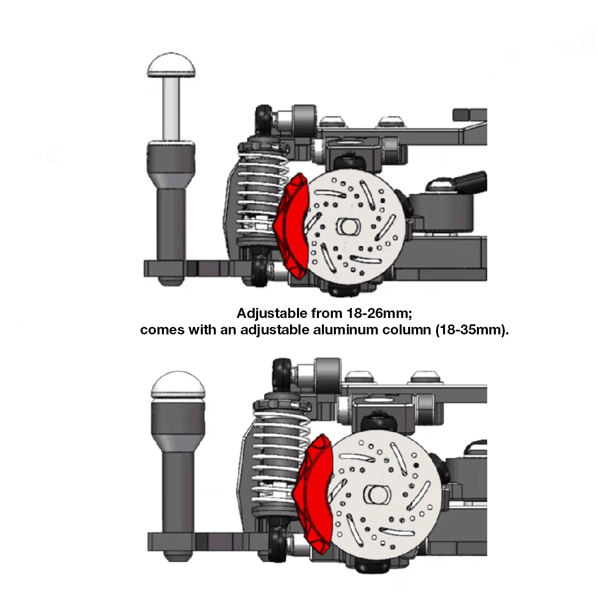 TG Rracing MAGNETIC BODY MOUNT SET FOR 1/24 1/28 RC Car