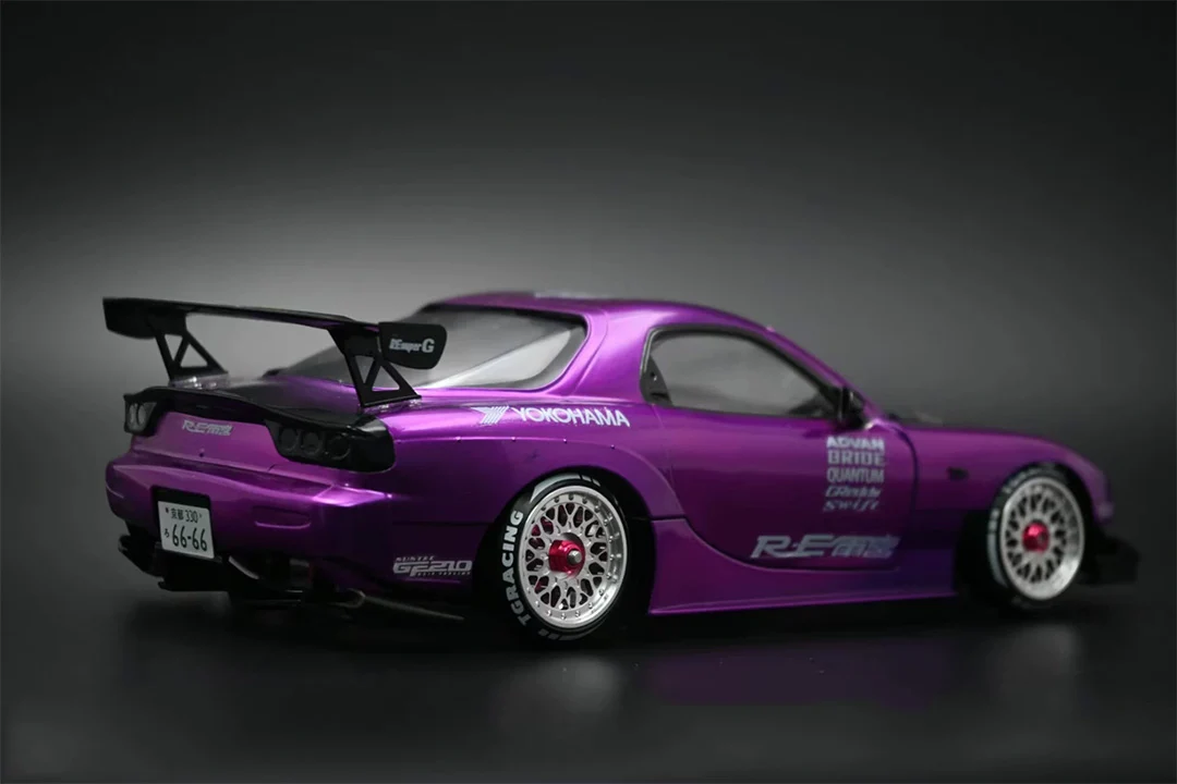 TG SUPER Custom Fujimi RX-7 1:24 Body shell Purple