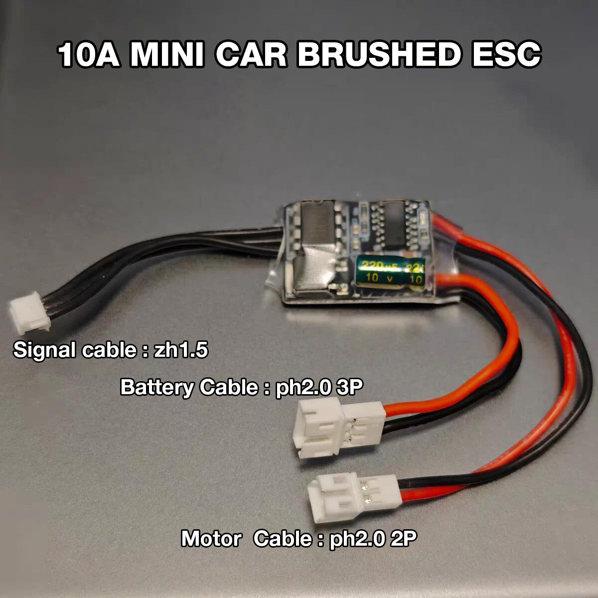 UNIRC 10A Brushed ESC for MINI-Q Car