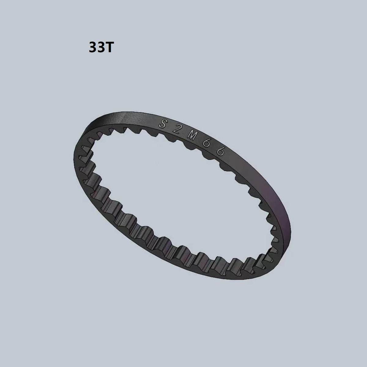 Universal Curved-Tooth Belt for Mini-Z/RC Cars 33T/34T/36T/37T