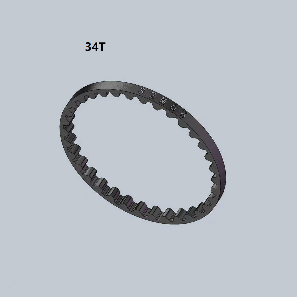 Universal Curved-Tooth Belt for Mini-Z/RC Cars 33T/34T/36T/37T