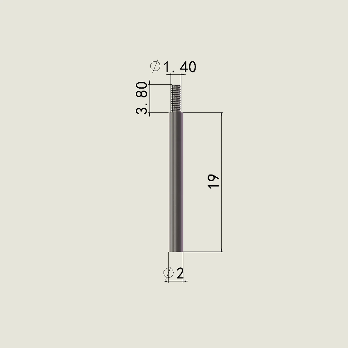 Z1 Parts 2mm Diameter Pin (1pcs)