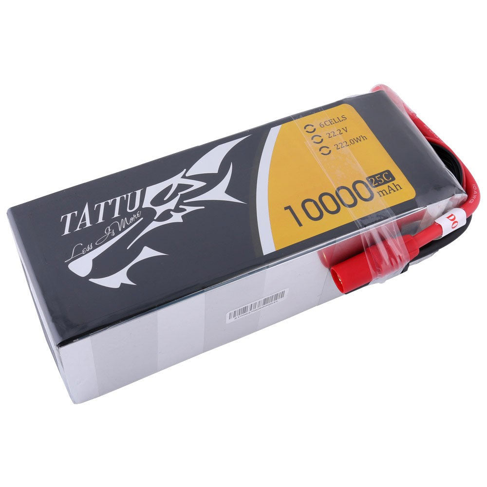 Tattu G-TECH 6S 10000mah 25C 22.2V Lipo Battery Pack