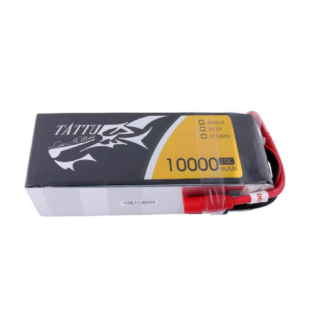 Tattu G-TECH 6S 10000mah 25C 22.2V Lipo Battery Pack