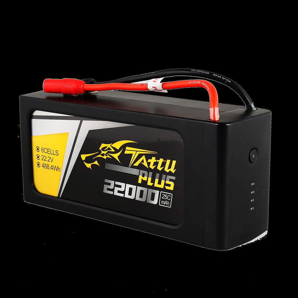 Tattu Plus 6S1P 22.2V 22000mAh 25C Lipo Smart Battery Pack