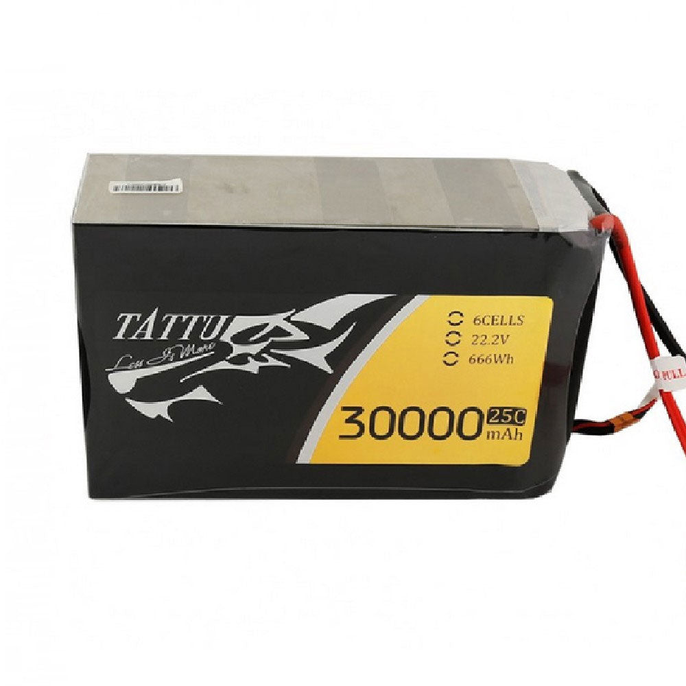Tattu G-Tech 22.2V 30000mAh 25C 6S1P Lipo Battery Pack
