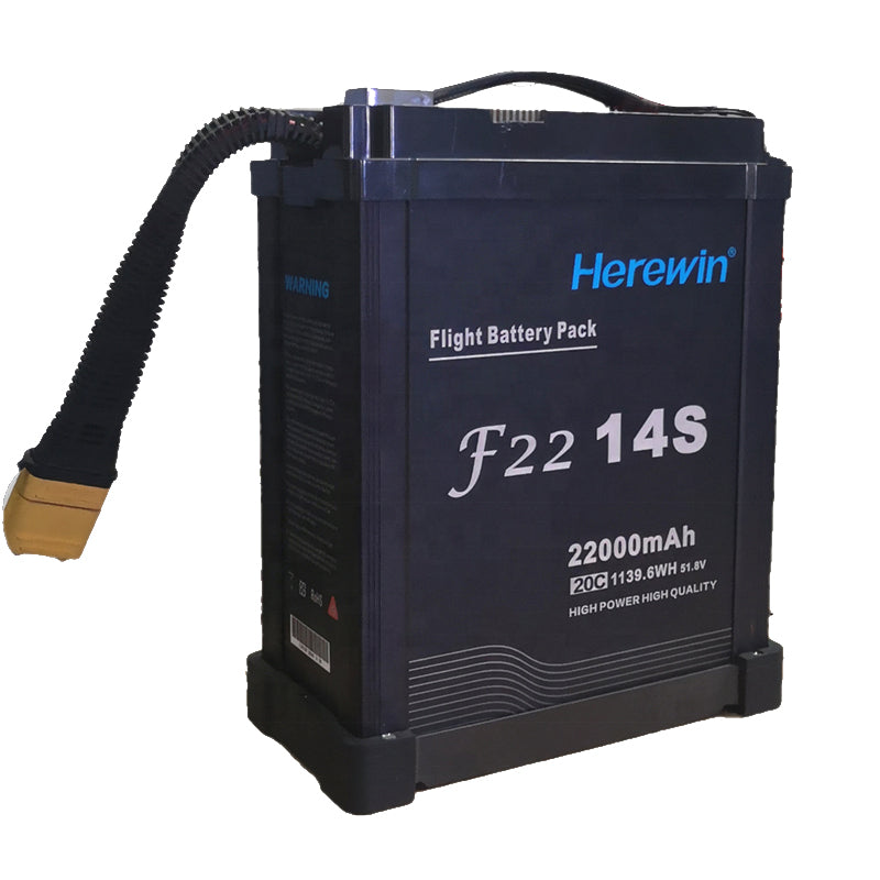 Herewin 14S 51.8V 22000mah Smart Lipo Battery for UAV Agriculture Spraying Drones