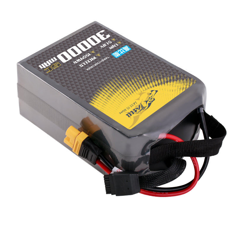 TATTU NCM 811 Semi Solid 30000mAh 5C 51.8V 14S1P Lipo Battery with AS150U Plug for UAV Drone
