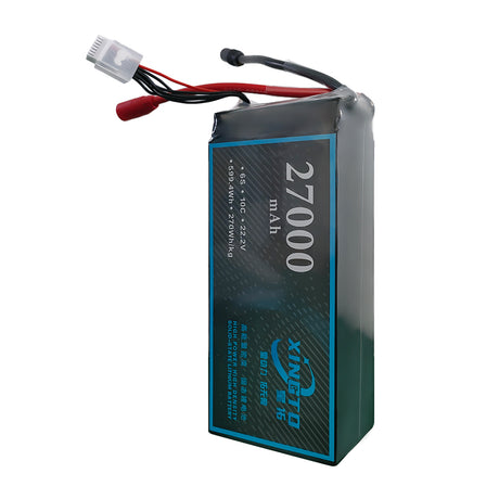 XINGTO 6S 22.2V 27000mah 10C Lipo Battery High Density Semi Solid-State Lithium Battery